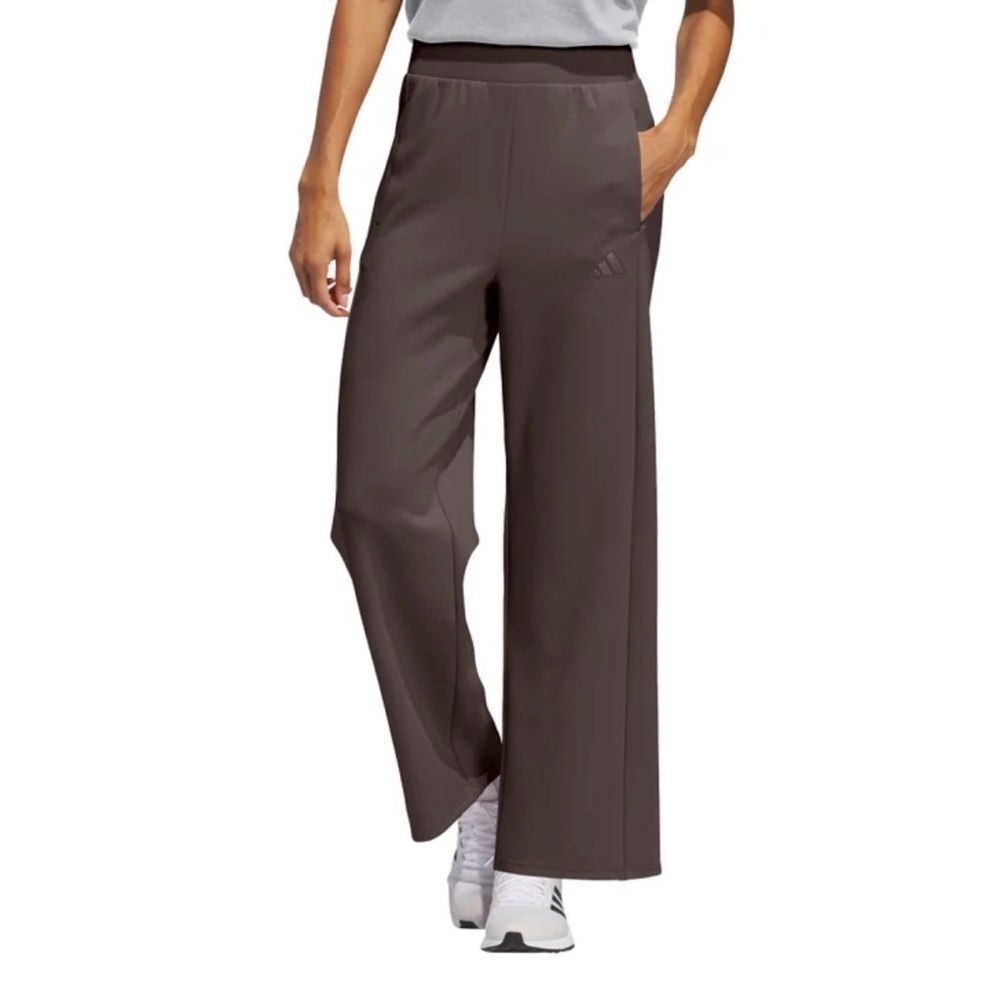 NWT Adidas Brown Active Wide Leg Pants Size S